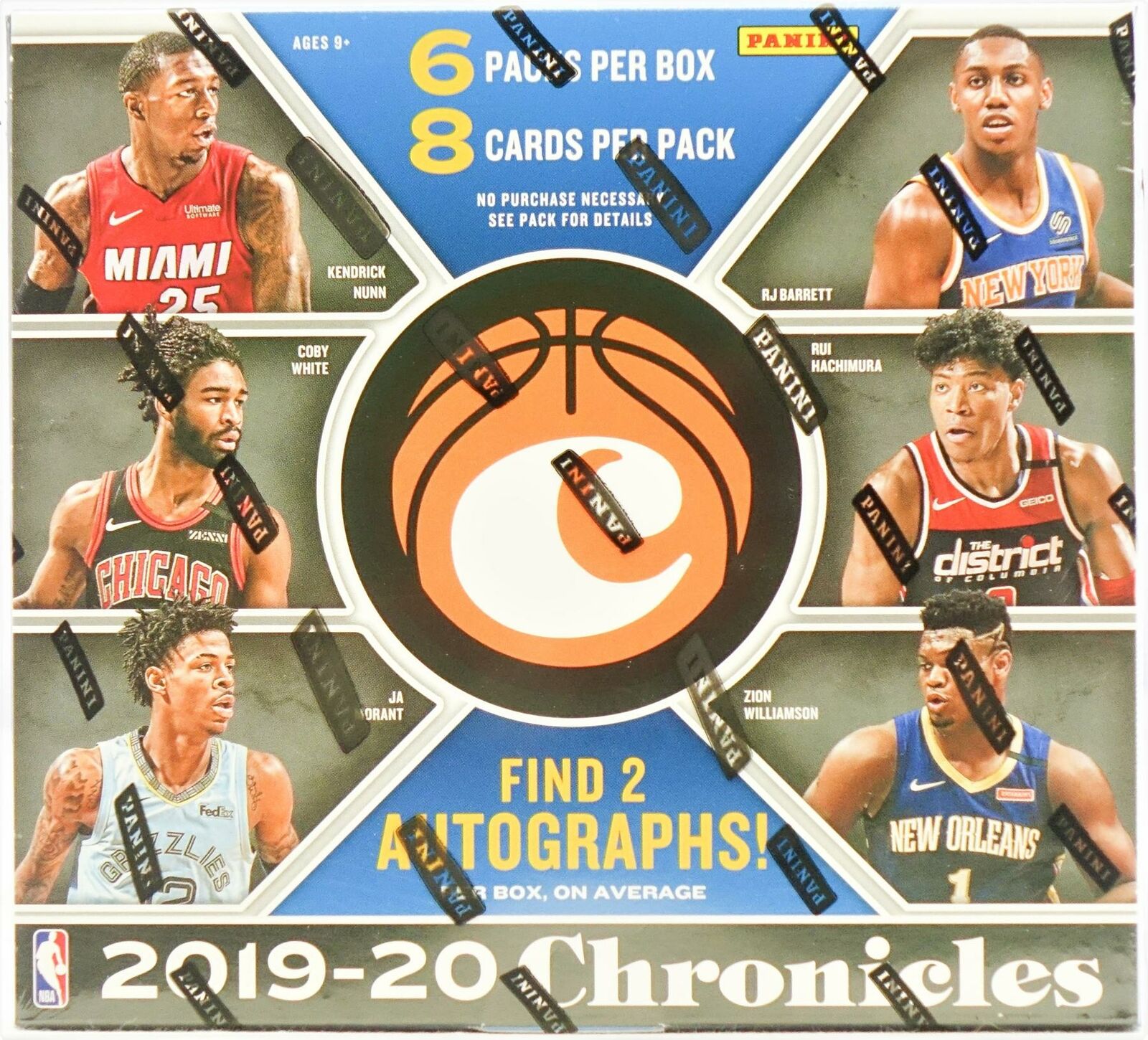 2019/20 PANINI CHRONICLES BASKETBALL HOBBY BOX